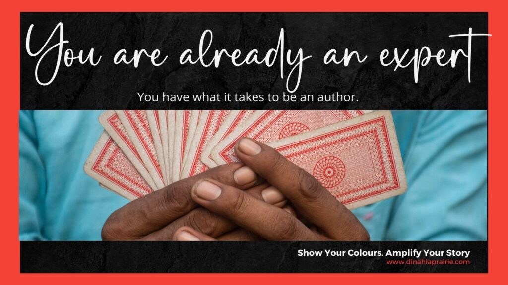 You are already an expert. Image shows two hands holding playing cards. Subtitle reads "You are already an expert."